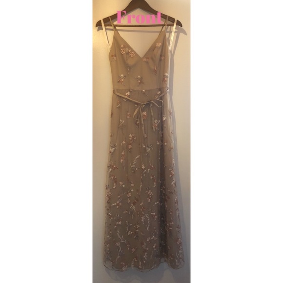 Embroidered Bridesmaid Dress - Picture 4 of 5